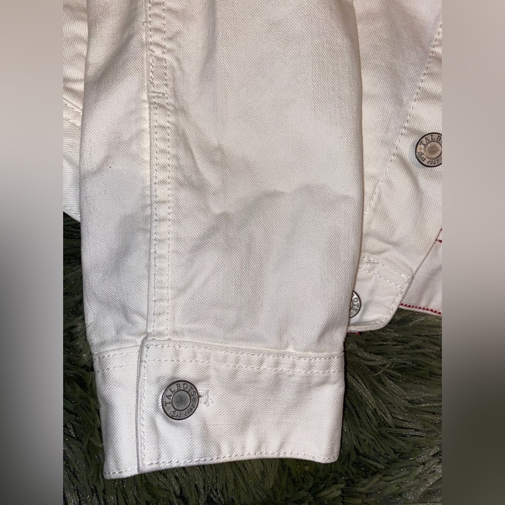 Talbots White Jean Jacket - image 4